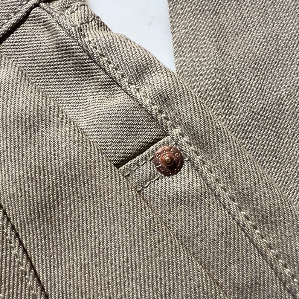 Levi’s 2014 Authentic 501 Jeans STF Button Fly Straight Leg Tan NWT - Picture 6 of 14
